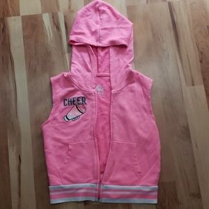 Justice sleeveless shirt with hood